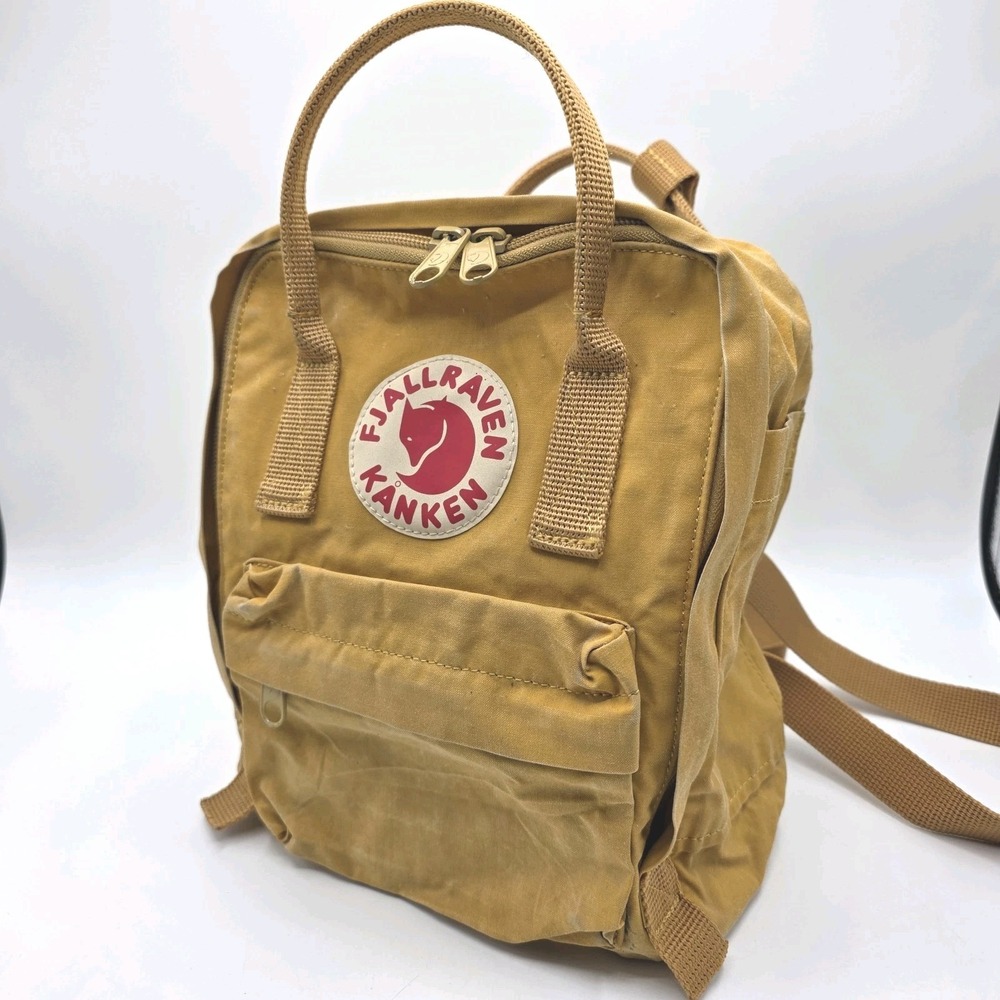 Fjallraven Kanken Mini Backpack Yellow Mustard Ochre Small Classic Bag Tote
